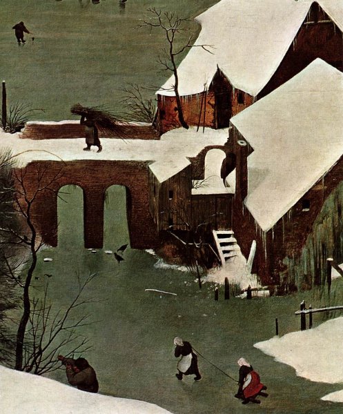 The Hunters in the Snow (detail)