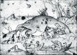 Pieter the Elder Bruegel - Big Fishes Eat Little Fishes