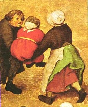 Pieter the Elder Bruegel - Children's Games (detail 4) 1559-60