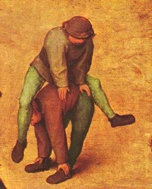 Pieter the Elder Bruegel - Children's Games (detail 12) 1559-60