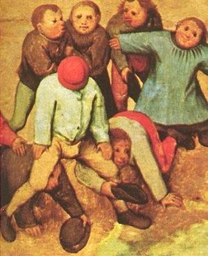 Pieter the Elder Bruegel - Children's Games (detail 15) 1559-60